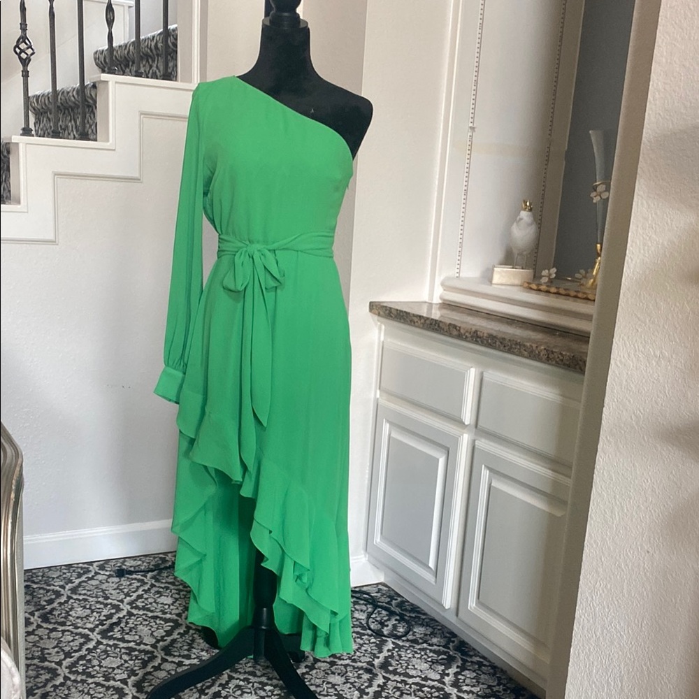 Badgley mishka high low dress